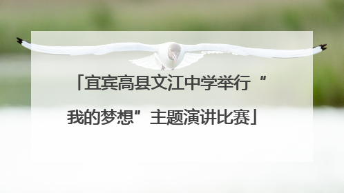 宜宾高县文江中学举行“我的梦想”主题演讲比赛