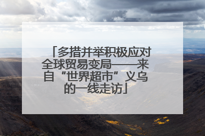 多措并举积极应对全球贸易变局——来自“世界超市”义乌的一线走访