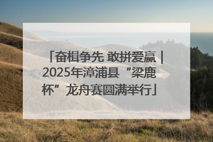 奋楫争先 敢拼爱赢｜2025年漳浦县“梁鹿杯”龙舟赛圆满举行