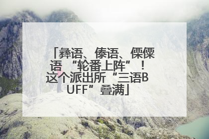 彝语、傣语、傈僳语 “轮番上阵”！这个派出所“三语BUFF”叠满