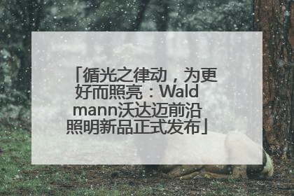 循光之律动，为更好而照亮：Waldmann沃达迈前沿照明新品正式发布