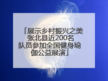 展示乡村振兴之美 张北县近200名队员参加全国健身瑜伽公益展演