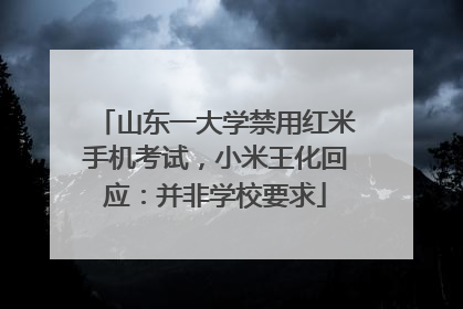 山东一大学禁用红米手机考试，小米王化回应：并非学校要求