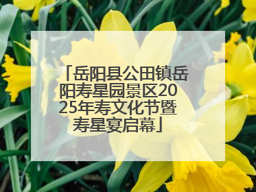 岳阳县公田镇岳阳寿星园景区2025年寿文化节暨寿星宴启幕