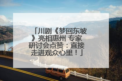 川剧《梦回东坡》亮相惠州 专家研讨会点赞：直接走进观众心里！