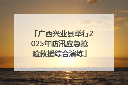 广西兴业县举行2025年防汛应急抢险救援综合演练