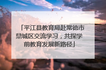 平江县教育局赴常德市鼎城区交流学习，共探学前教育发展新路径