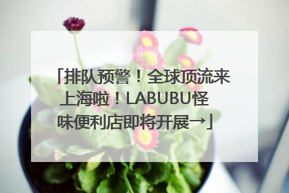 排队预警！全球顶流来上海啦！LABUBU怪味便利店即将开展→