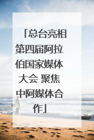 总台亮相第四届阿拉伯国家媒体大会 聚焦中阿媒体合作