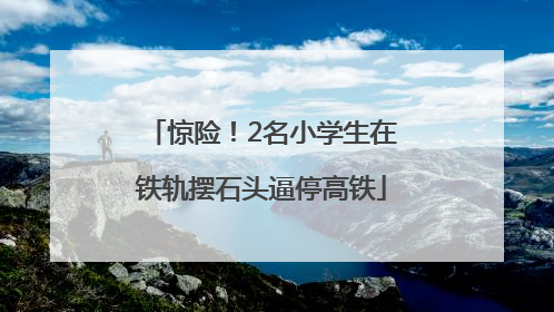 惊险！2名小学生在铁轨摆石头逼停高铁