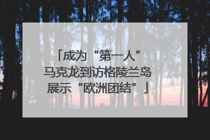 成为“第一人” 马克龙到访格陵兰岛展示“欧洲团结”