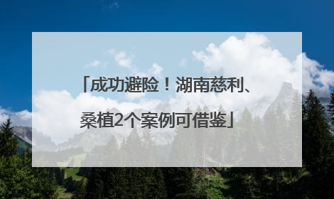 成功避险！湖南慈利、桑植2个案例可借鉴