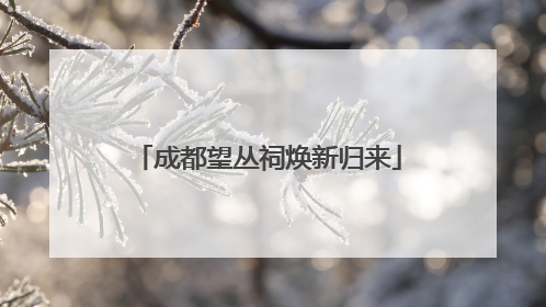 成都望丛祠焕新归来