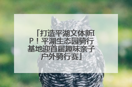 打造平湖文体新IP！平湖生态园骑行基地迎首届趣味亲子户外骑行赛