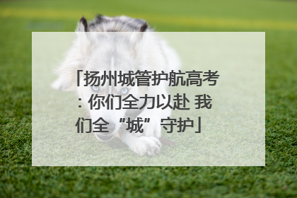 扬州城管护航高考：你们全力以赴 我们全“城”守护