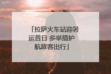 拉萨火车站迎暑运首日 多举措护航旅客出行