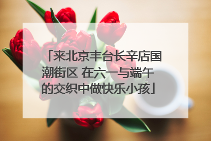 来北京丰台长辛店国潮街区 在六一与端午的交织中做快乐小孩