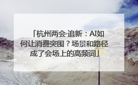 杭州两会·追新：AI如何让消费突围？场景和路径成了会场上的高频词
