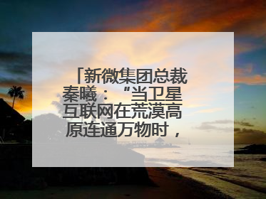 新微集团总裁秦曦：“当卫星互联网在荒漠高原连通万物时，成都的创新故事才真正开始”