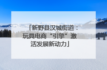 新野县汉城街道：玩具电商“引擎”激活发展新动力