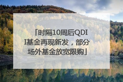 时隔10周后QDII基金再现新发，部分场外基金放宽限购