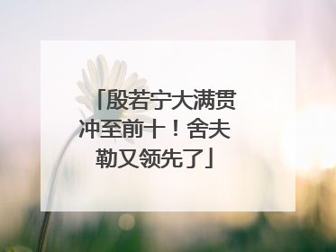 殷若宁大满贯冲至前十！舍夫勒又领先了