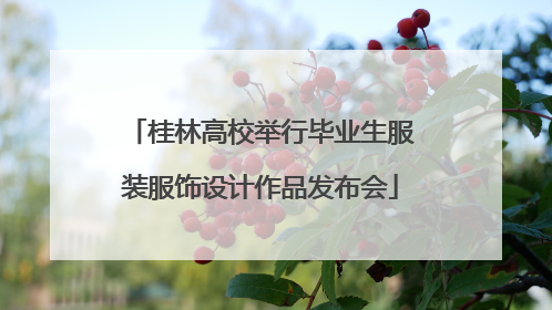 桂林高校举行毕业生服装服饰设计作品发布会