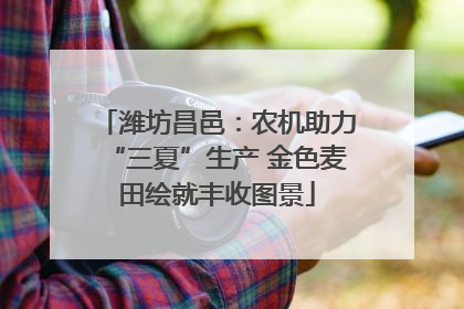 潍坊昌邑：农机助力“三夏”生产 金色麦田绘就丰收图景