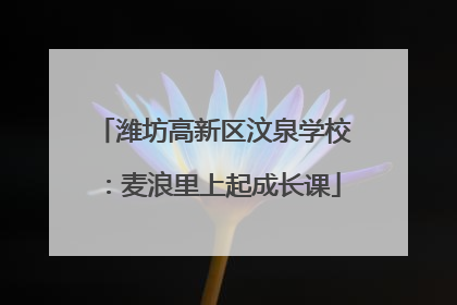 潍坊高新区汶泉学校：麦浪里上起成长课