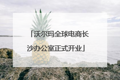沃尔玛全球电商长沙办公室正式开业