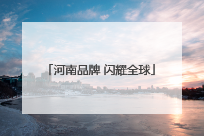 河南品牌 闪耀全球