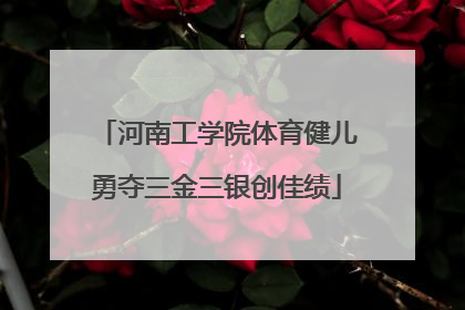 河南工学院体育健儿勇夺三金三银创佳绩