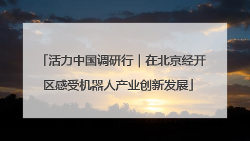 活力中国调研行｜在北京经开区感受机器人产业创新发展