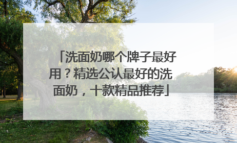 洗面奶哪个牌子最好用？精选公认最好的洗面奶，十款精品推荐