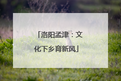 洛阳孟津：文化下乡育新风