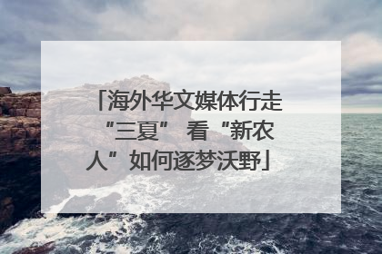海外华文媒体行走“三夏” 看“新农人”如何逐梦沃野
