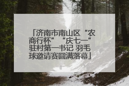 济南市南山区“农商行杯”“庆七一”驻村第一书记 羽毛球邀请赛圆满落幕