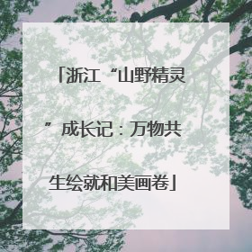 浙江“山野精灵”成长记：万物共生绘就和美画卷