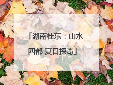 湖南桂东：山水四都 夏日探奇