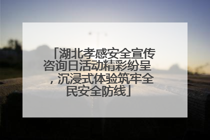 湖北孝感安全宣传咨询日活动精彩纷呈，沉浸式体验筑牢全民安全防线