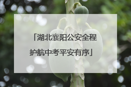 湖北襄阳公安全程护航中考平安有序