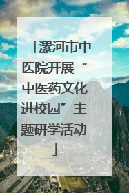 漯河市中医院开展“中医药文化进校园”主题研学活动