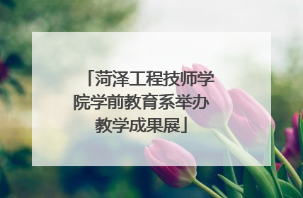 菏泽工程技师学院学前教育系举办教学成果展