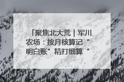 聚焦北大荒｜军川农场：按月核算记“明白账”精打细算“过紧日子”