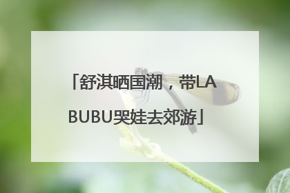 舒淇晒国潮，带LABUBU哭娃去郊游