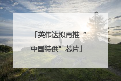 英伟达拟再推“中国特供”芯片