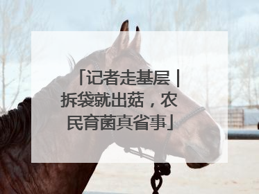 记者走基层｜拆袋就出菇，农民育菌真省事