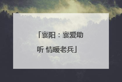 襄阳：襄爱助听 情暖老兵