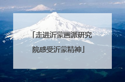 走进沂蒙画派研究院感受沂蒙精神