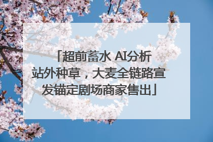 超前蓄水 AI分析 站外种草，大麦全链路宣发锚定剧场商家售出